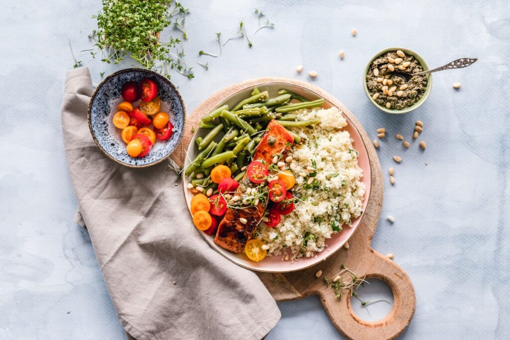 Cooking healthy kitchen meal prep