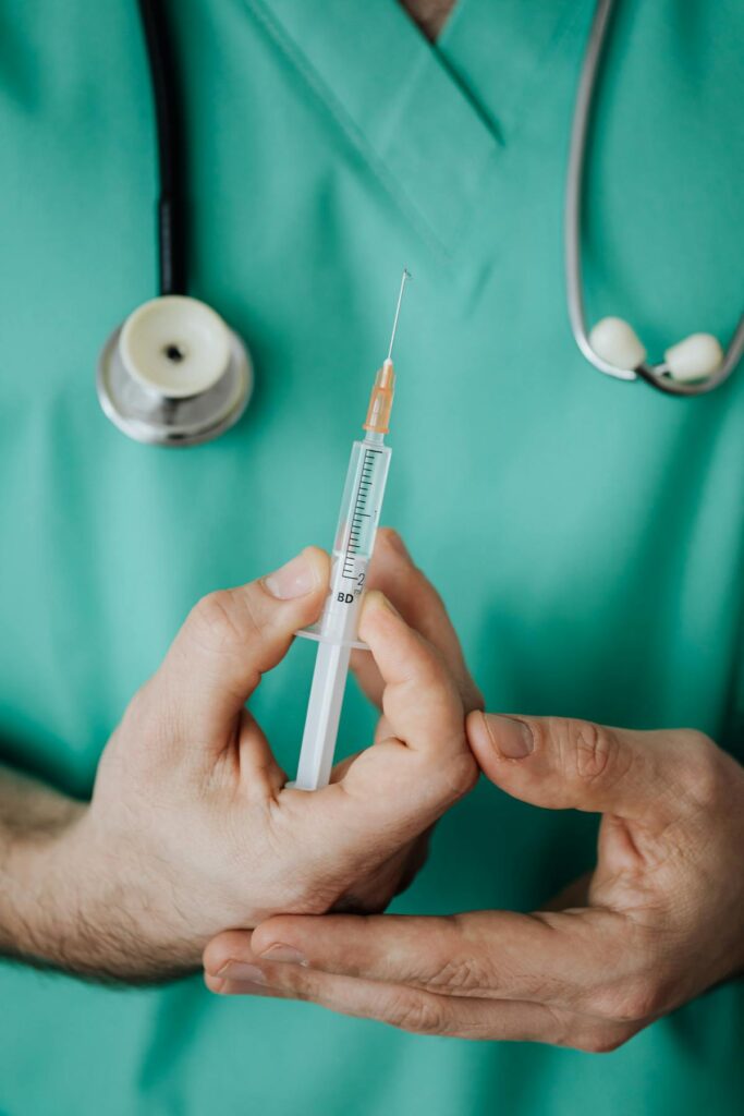 medical injection syringe